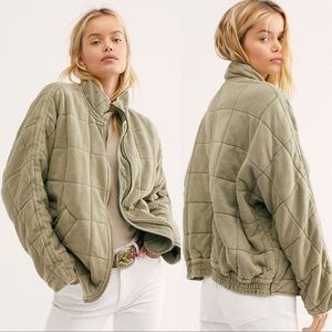 Free People Dolman Quilted Knit Jacket